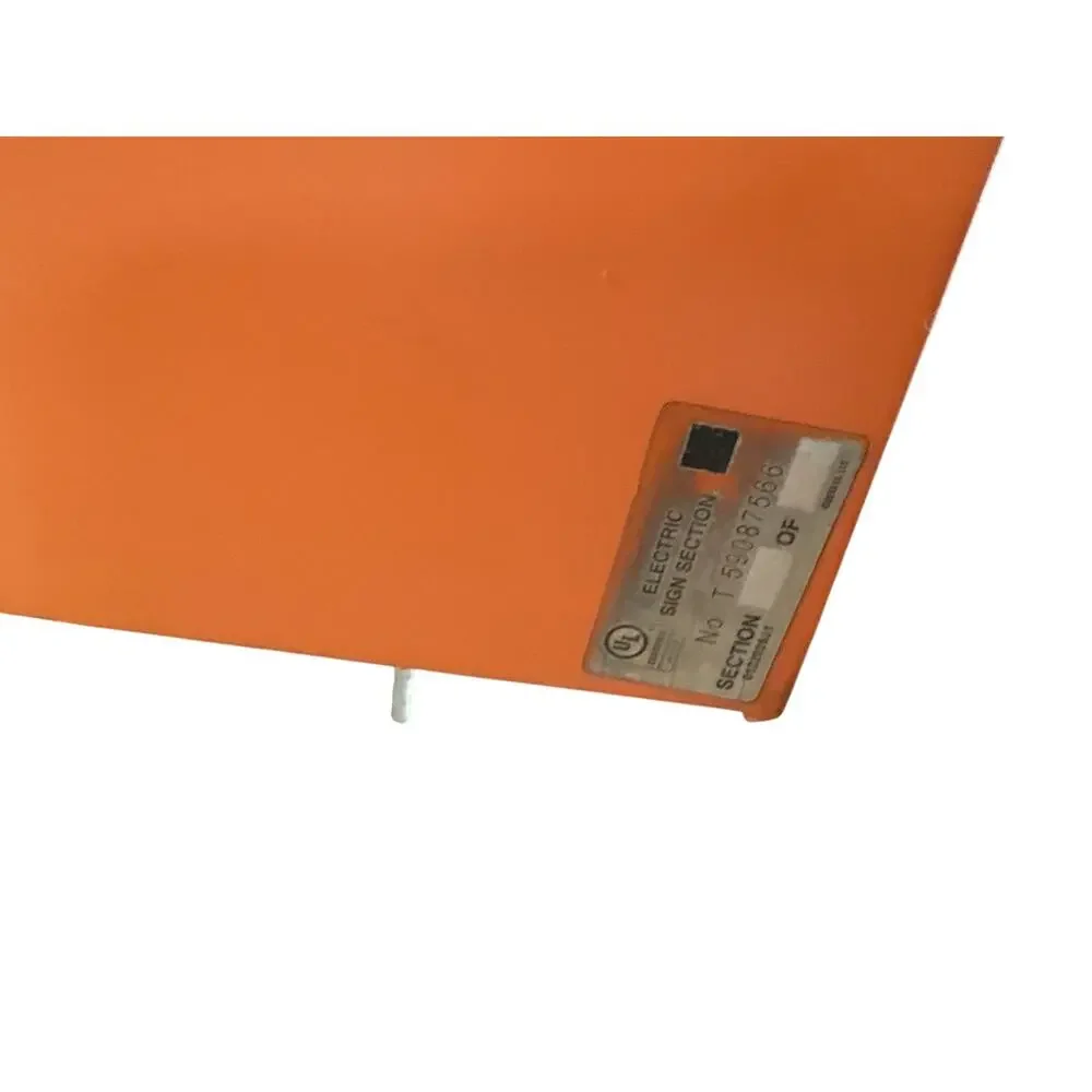Commercial Channel Letter A Storefront Sign 22” SSC Lighted Orange salvaged